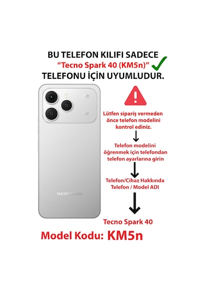 Tecno Spark 40 Uyumlu Mustafa Kemal Atatürk Kolajları Baskılı Silikon Kılıf