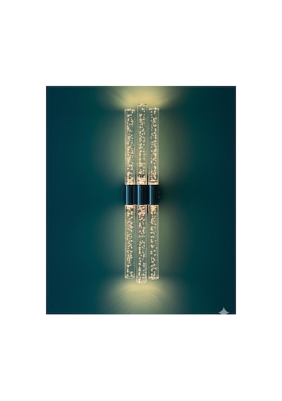Bubbleflux Trio Large 51 Cm Modern Tasarım Led Aplik - Duvar Lambası - Antrasit Gri - Elektrikli - Günışığı Antrasit Elektrikli
