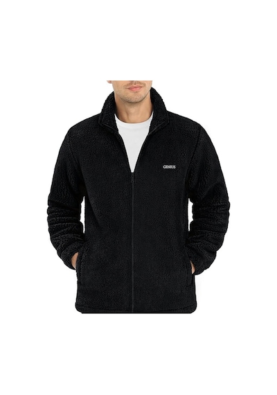 Genius Store Oversize Peluş Sweatshirt Erkek Polar Sweatshirt Erkek Sweatshirt Oversıze-peluss Siyah