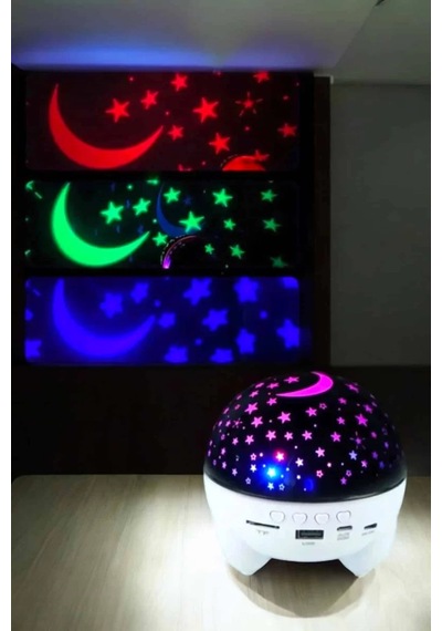 Northcity Gökyüzü Temalı Bluetooth Ve Hoparlörlü Şarjlı Çocuk Gece Lambası
