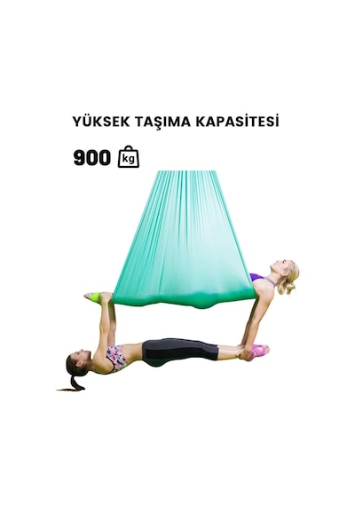 Yoga Profesyonel Yoga Hamak Seti Kırmızı Boyuna Esnemez Enine 360 Cm E Kadar Esner Kırmızı