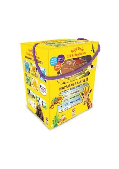 Hayvanlar Ailesi Seti - Bilgi Dolu İlk Kitaplarım - 5 Kitap Takım- Sincap Kitap