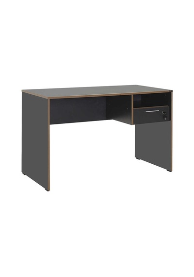 Concept Kilitli Çekmeceli Çalışma Masası-antrasit-kontra 120x75x60 Cm Gxyxd
