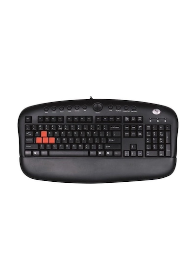 A4 Tech KB-28G USB Kablolu Multimedya Bilek Destekli Q Klavye