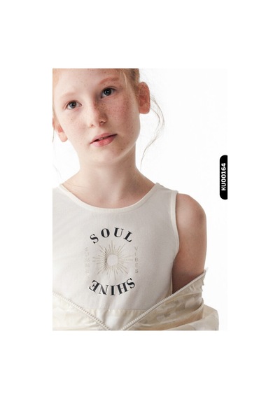 Xo Kids Kız Çocuk Atlet 8-14 Yaş 36333 Ekru