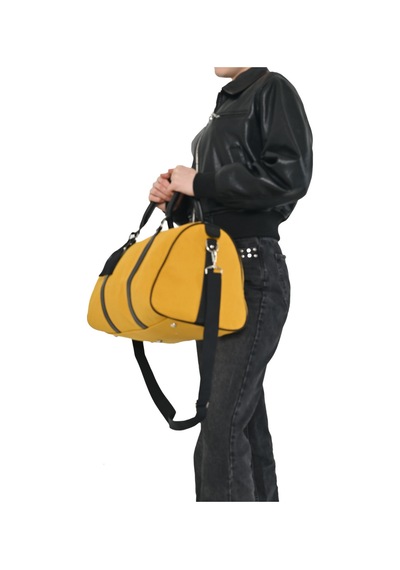 My Free Bag Gk Unisex İş, Seyehat, Spor İçin El Çantası / Valizi Sarı Kanvas Sarı