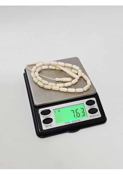Kesme Fildişi Tesbih 7,6 Gram - Koleksiyonluk Fil Dişi Tespih F006