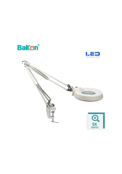 Bakon Bk500c-5x 15w Led Akrobat Büyüteç 127 Mm 5 Diopter Mercek Loop