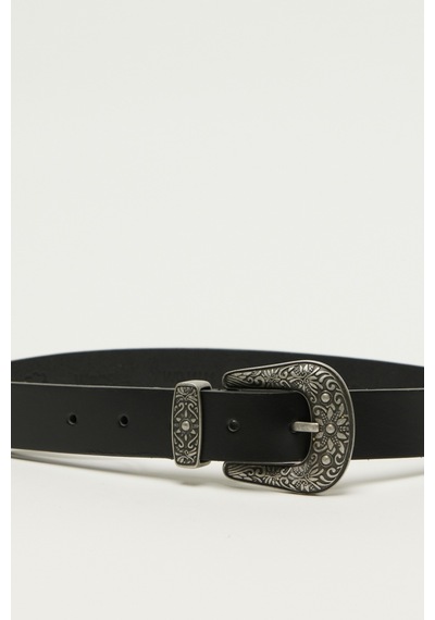 Wrangler Deri Siyah Kemer W0J4U1001 Siyah
