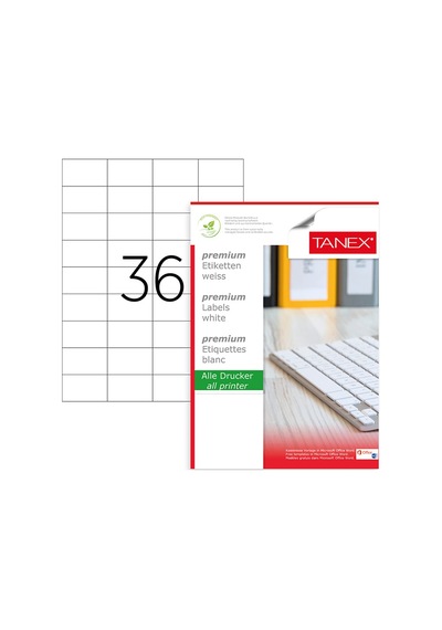 Tanex Tw-2035 Laser Etiket 52.5X33 MM