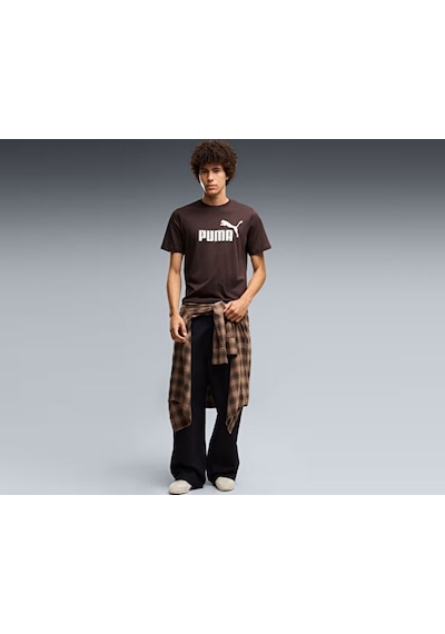 Puma Ess No. 1 Logo Tee Erkek Günlük Tişört 68253333 Kahverengi