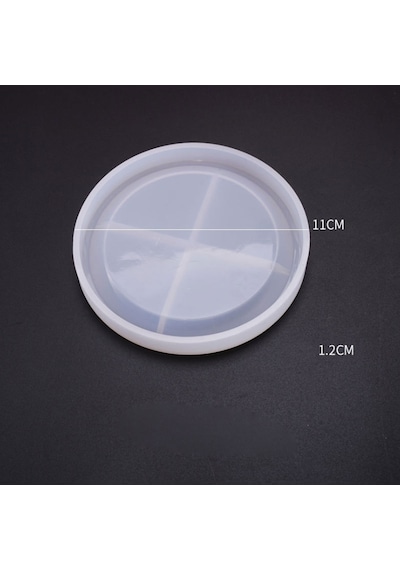 Epoksi Silikon Kalıp Bardak Altlığı Yuvarlak 11 Cm