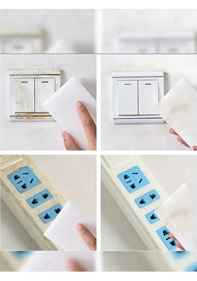 Mucit Home 3 Adet Melamin Sünger, Çizik Giderici Sünger, Duvar Temizleme Süngeri, Silgi Sünger, Sihirli Sünger