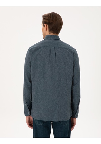 Pierre Cardin Erkek Yeşil Gömlek Desenli 50292662-vr054