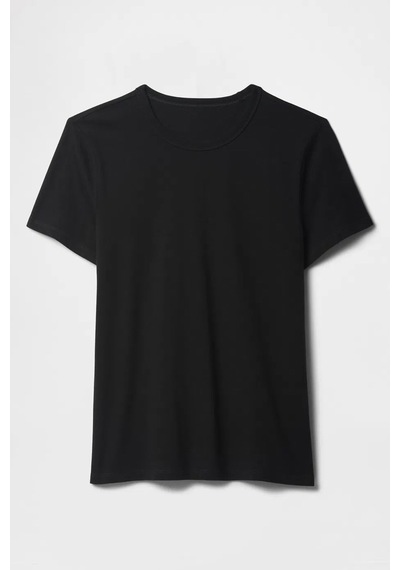 Gap V-ss Fav Crew Solid Kadın Tişört SIYAH