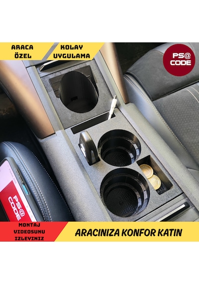 Yeni Tasarım Citroen Berlingo-peugeot Rifter-proace City-fiat Doblo-opel Combo Uyumlu Set Bardaklık 1