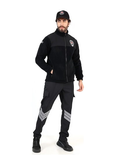 Özel Güvenlik Soft Shell Robalı Polar Mont Siyah