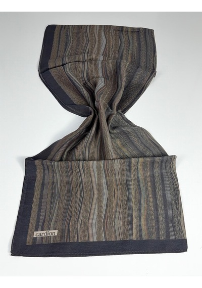 Cardion Pamuk İpek Şal - 70 X 180 - 06303 Mürdüm- Haki