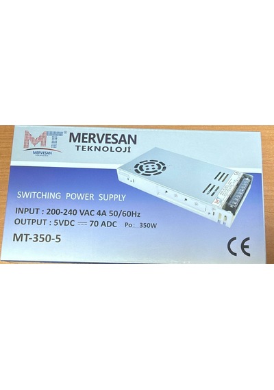 Mervesan Mt-350-5 5 Volt 70 Amper Metal Slim Kasa Adaptör