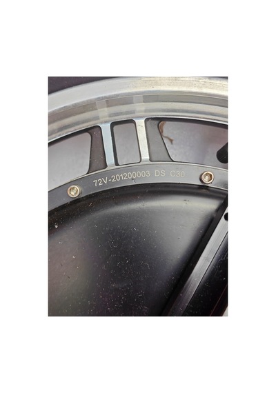 İnmotion 72 Volt 18 İnç Jantlı Hub Motor 18x3.0 Lastik Tek Teker İçin Füme