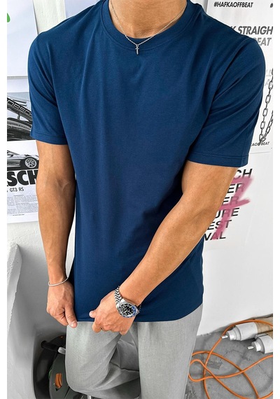 Lacivert Basic Premium Regular Fit Tişört Lacivert