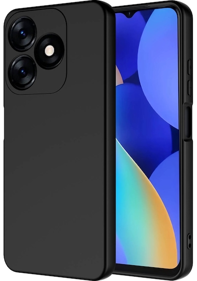 Tecno Spark 10c Kılıf Mara Lansman Kapak - Siyah Siyah Siyah