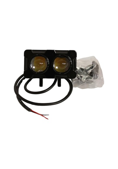 Motosiklet Scooter Sis Farı Ip67 Beyaz-sarı Çift Renk Flash Animasyonlu Off Road 4x4 Suv Atv Tekne Scooter Far 1 Adet