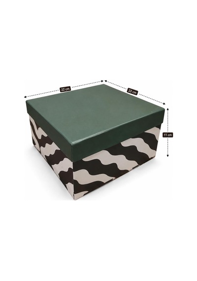 Kolix Zebra Desenli 3'lü Hediye Kutusu Seti Renkli Kapaklı Dekoratif Hediye Paketleme Kutusu