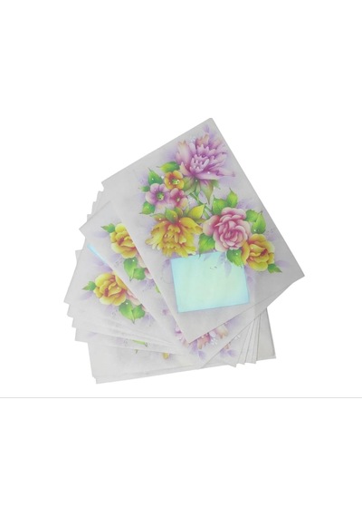 Keskin Color 13x18 Desenli Mektup Zarfı 10'lu Çiçek-2