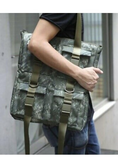Nike Pocket Printed Tote Olive Canvas Omuz Çantası Ba6378-395