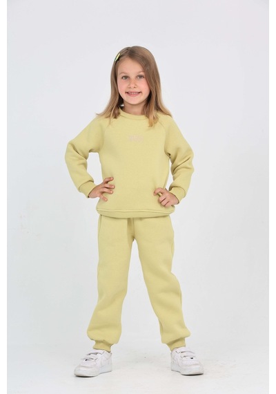 Toontoy Kids Toontoy Kız Çocuk 2'li Takım Bisiklet Yaka Sweatshirt & Beli Paçası Lastikli Cepli Jogger Eşofman Altı - 3 İplik Şardonlu Açık Yeşil Toontoy Kids Toontoy Kız Çocuk 2'li Takım Bisiklet Yaka Sweatshirt & Beli Paçası Lastikli Cepli Jogger Eşofman Altı - 3 İplik Şardonlu Açık Yeşil