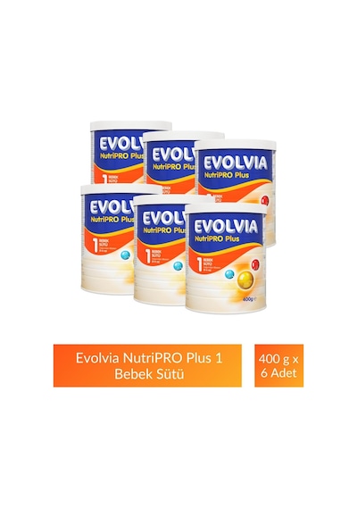 Evolvia Nutripro Plus 1 Bebek Maması 400 G 6 Adet