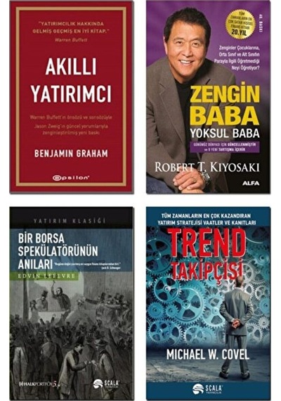 Bir Borsa Spekülatörünün Anıları + Trend Takipçisi + Akıllı Yatırımcı + Zengin Baba Yoksul Baba