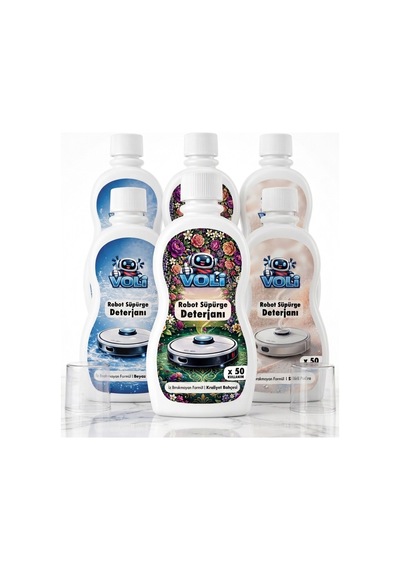 Avantaj Paket Çiçek Bahçesi , Pudra Ve Beyaz Sabun Kokulu Robot Süpürge Deterjanı 3 Adet 500 Ml Mop Solüsyonu 2'li Set 05758826