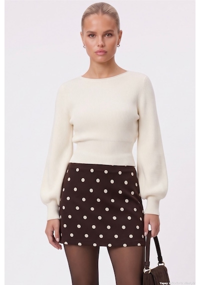 Ritnice Kadın Polka New Şortlu Astarlı Puantiyeli Kahverengi Dokuma Mini Etek Kahverengi Pauntiyeli Ritnice Kadın Polka New Şortlu Astarlı Puantiyeli Kahverengi Dokuma Mini Etek Kahverengi Pauntiyeli