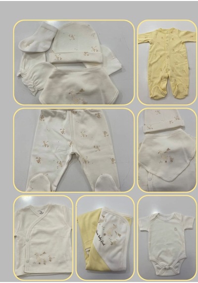 Bistyle Hastane Çıkışı 10lu Welcome Baby Duck Sarı - Ekru-12646 Ekru
