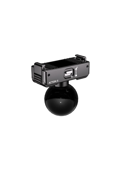 Quıckdock Qdx4-b6 Manyetik Ve Kilitli Aksiyon Kamera Montaj Adaptörü 25mm Toplu Mafsal Uyumlu Action 6 Uyumlu Siyah