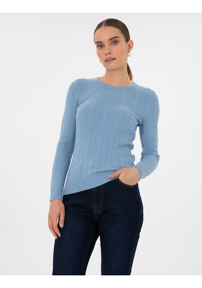 Pierre Cardin Kadın Açık Mavi Kazak /triko 50316334-vr003 Açık Mavi