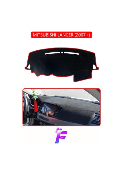 Mıtsubıshı Lancer 2007+ Araca Özel Torpido Örtüsü Kolay Montaj Güneşten Korur Koruma H51