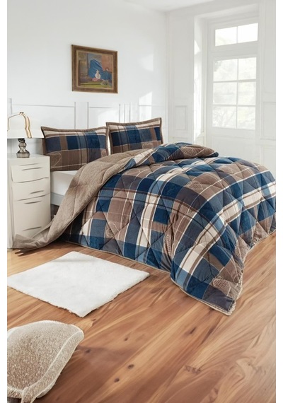 Merinos Comforter Tek Kişilik Yorgan Seti Lacivert 160x240