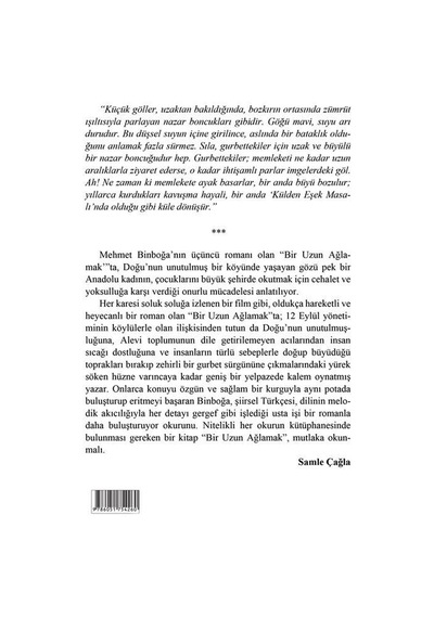 Bir Uzun Ağlamak / Mehmet Binboğa