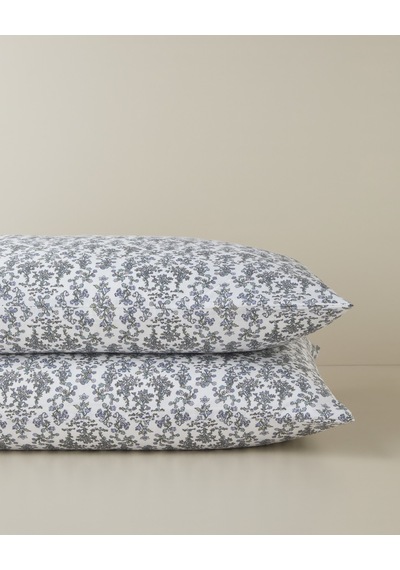 English Home Fiore Kolay Ütülenir 2'li Yastık Kılıfı 50x70 Cm Mor