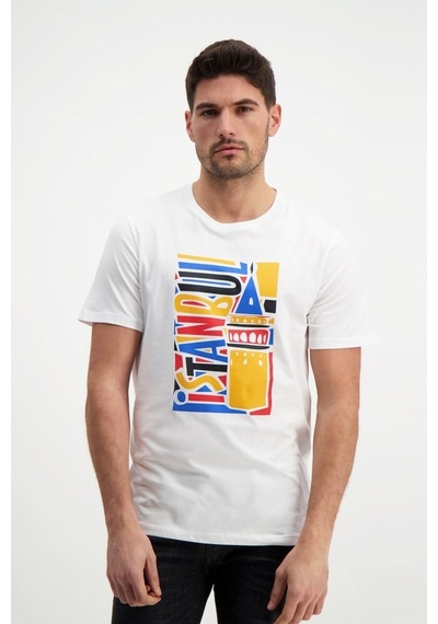 Rich Erkek Bisiklet Yaka Baskılı T-Shirt %100 Pamuk Tişört (481343905)