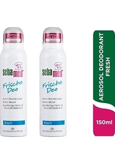 Sebamed Frische Unisex Sprey Deodorant 150 ML x 2