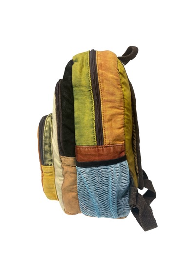 Dark Cotton Kaliteli Vintage Salaş Yıkama Kumaş Disayn Günlük Gezi Okul Sırt Çantası 30cmx40cm Camel