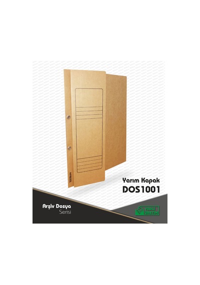 Yarım Kapak 1. Karton Dosya Kraft 100 Lü Pk