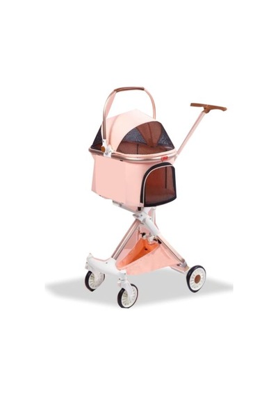 Nrzsnt Eurodog Katlanabilir Köpek Arabası Pembe 83x48,5x110 Cm