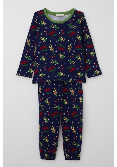 Breeze Erkek Bebek Pijama Takımı Eğlenceli Noel Baba Desenli 9 Ay-3 Yaş, Lacivert Lacivert Breeze Erkek Bebek Pijama Takımı Eğlenceli Noel Baba Desenli 9 Ay-3 Yaş, Lacivert Lacivert
