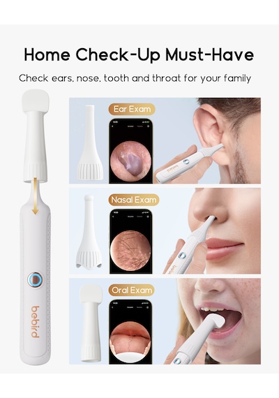 Bebird Earsight Plus Hd Kameralı Akıllı Görsel Kulak Temizleme Cihazı- Beyaz