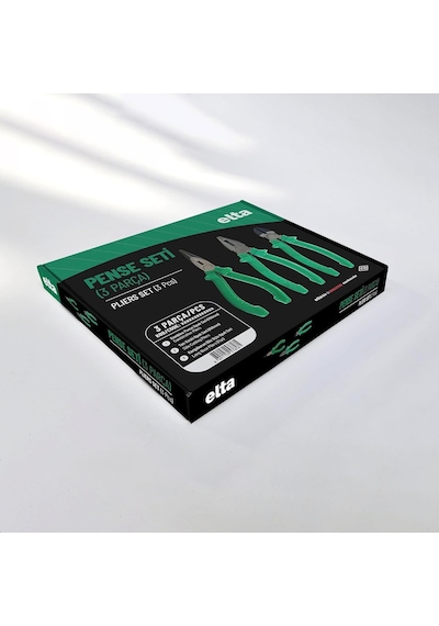 Elta 3 Parça Pense Seti 180 Mm Pense 160 Mm Yan Keski 160 Mm Kargaburun 13000005652 Set 3 Parça